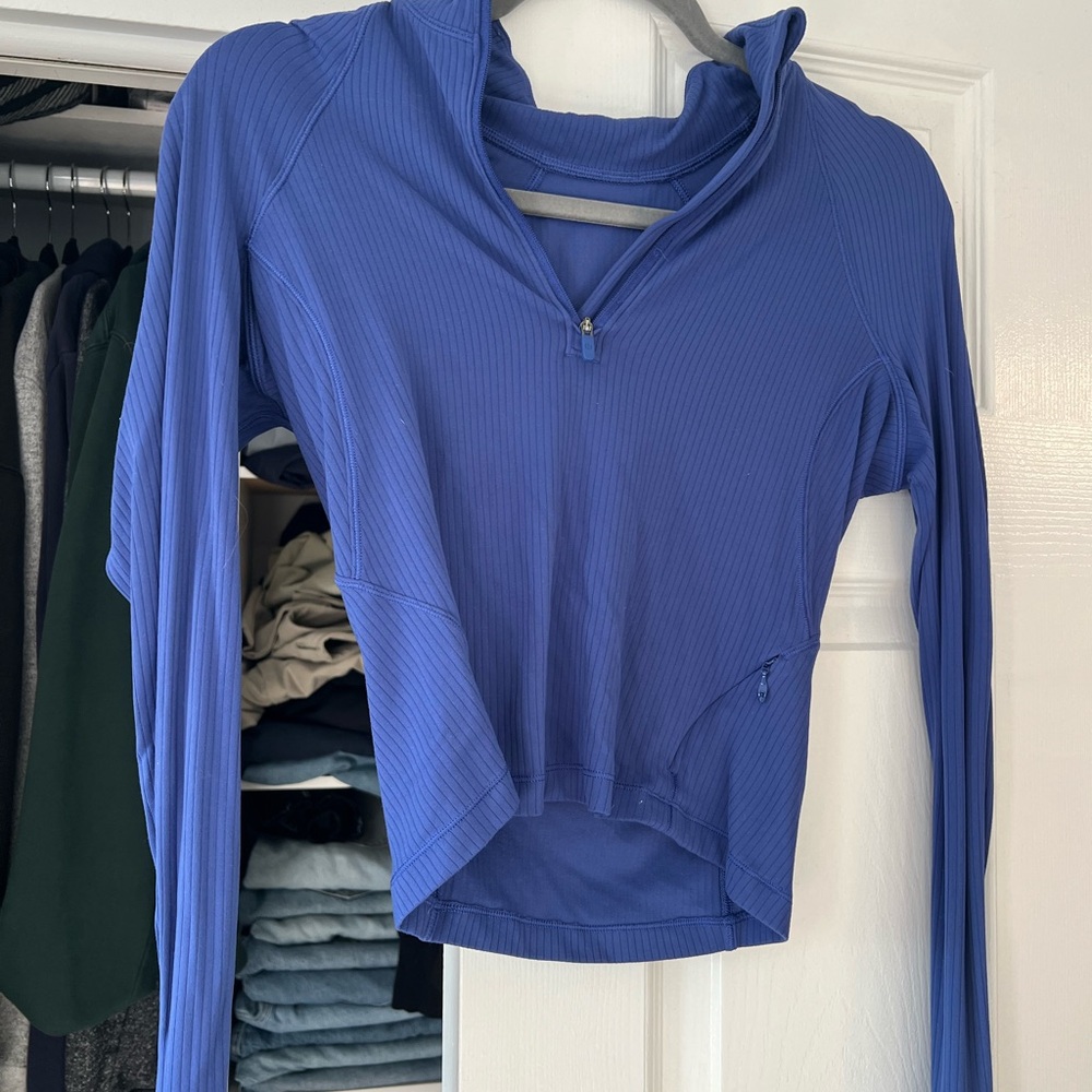 Lululemon Rulu Run Ribbed 1/2 Zip